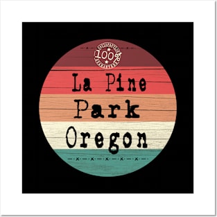 La Pine Park Oregon retro souvenir travel Posters and Art